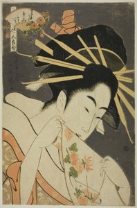 周家的歌妓仙山，选自 "五节美人（Bijin gosekku）"系列