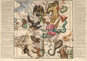 说明，酒吧在冬至板5从浑天板架。 1674（手彩色雕刻） 作者 伊格纳斯·加斯顿Pardies