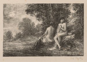 泳客，1881年。 作者 伊格纳斯·亨利·让·范坦·拉图尔