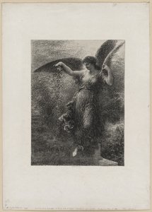 致尤金·德拉克鲁瓦（Eugene Delacroix），1890年。 作者 伊格纳斯·亨利·让·范坦·拉图尔