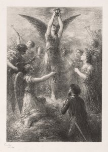 Lohengrin的序曲，1898年。 作者 伊格纳斯·亨利·让·范坦·拉图尔