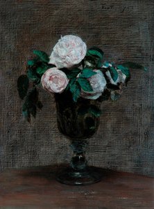 玫瑰研究，1872年 作者 伊格纳斯·亨利·让·范坦·拉图尔