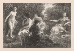 泳客，1896年。 作者 伊格纳斯·亨利·让·范坦·拉图尔