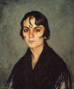（女人和里佐在一起）-二十世纪 作者 伊格纳西奥·祖洛加（Ignacio Zuloaga y Zabaleta）