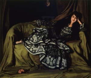 MARCELLE SOUTY带轮连衣裙-1915年-160 X 188 CM 作者 伊格纳西奥·祖洛加（Ignacio Zuloaga y Zabaleta）
