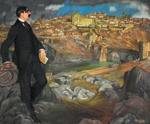 莫里斯·巴雷斯（MauriceBarrès）肖像，1913年。 作者 伊格纳西奥·祖洛加（Ignacio Zuloaga y Zabaleta）
