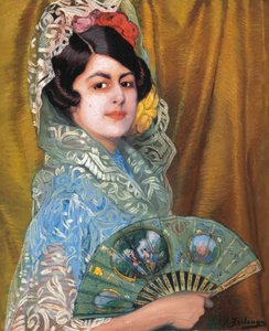 Dama con abanico Lady With a Fan.