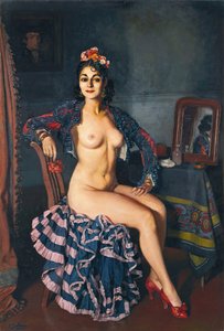La Bella Oterito La Oterito在她的更衣室，1936年。