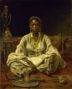 黑人妇女，1875-1876年。 作者 伊利亚·叶菲莫维奇·列宾