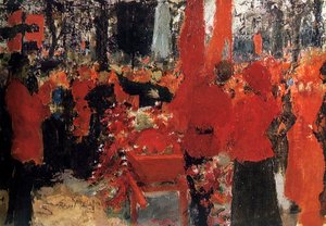 革命者的葬礼，1905年》，约1900-1930年 作者 伊利亚·叶菲莫维奇·列宾