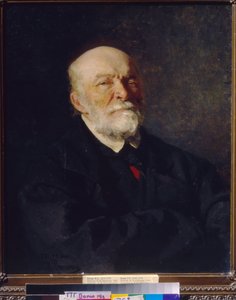 科学家、医生和教育家尼-伊-皮罗戈夫（1810-1881 年）肖像。伊利亚-叶菲莫维奇-列宾（伊利亚-列宾）（1844-1930 年）的画作，布面油画 作者 伊利亚·叶菲莫维奇·列宾