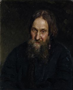 瓦西里·基里罗洛维奇·苏雅捷耶夫的肖像1819-1892年，1882年 作者 伊利亚·叶菲莫维奇·列宾