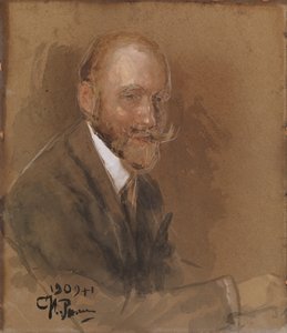 剧作家王子弗拉基米尔·弗拉基米罗维奇·巴里廷斯基的肖像1874-1941 作者 伊利亚·叶菲莫维奇·列宾