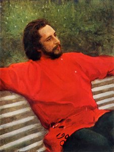 诗人列昂尼德-尼古拉耶维奇-安德列耶夫的肖像》，1905年，1965年。 作者 伊利亚·叶菲莫维奇·列宾