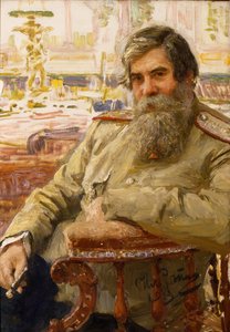神经生理学家和精神病学家弗拉基米尔·贝赫捷列夫的肖像1857-1927，1913年 作者 伊利亚·叶菲莫维奇·列宾