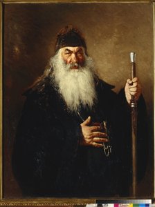 Protodiacre - Protodeacon - Repin, Ilya Yefimovich (1844-1930) - 1877 - Oil on canvas - 124x96 - State Tretyakov Gallery, Moscow 作者 伊利亚·叶菲莫维奇·列宾