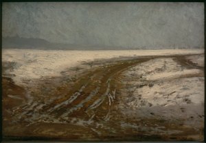 小路（雪中的道路 作者 伊利亚·叶菲莫维奇·列宾