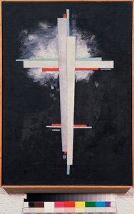 至上主义 - Suprematism - 伊利亚-格里戈里耶维奇-查什尼克（Ilia Chachnik）（1902-1929 年）的绘画，布面油画 作者 伊利亚·格里戈列维奇·查什尼克
