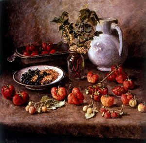 Still Life with Strawberries 1943 (oil on canvas)