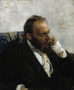 尼古拉-穆拉什科1844-1909年的肖像，1882年。 作者 伊利亚·叶菲莫维奇·列宾