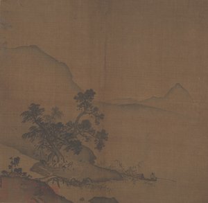咸塘河口，约1200年。 作者 夏贵的风格