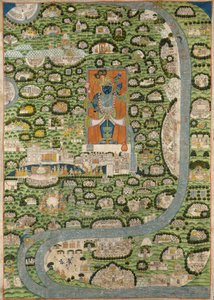 Vraj Parikrama Jatra的Pichhavai，印度，拉贾斯坦邦 作者 印度学校