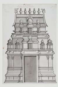 两层楼的gopuram 作者 印度学校