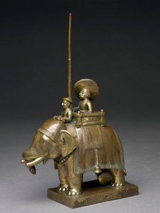 一名骑大象的军官，1795年（黄铜）