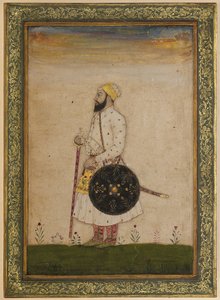 印度莫卧儿王朝国王沙贾汗的法院官员巴赫拉姆·汗（Bahram Khan），约1720年