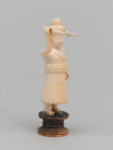 黑色棋子，棋子，印度，约1820年 作者 印度学校