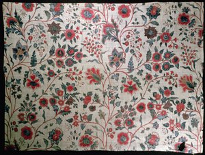 装饰纺织品，1725-50 作者 印度学校