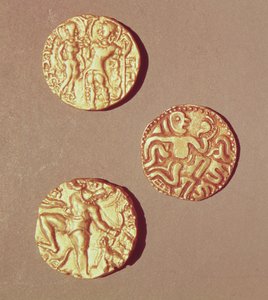 KumarGupta I（425-454）旃陀罗笈多I（320-335）和斯里兰卡Rajray（金）的第纳尔