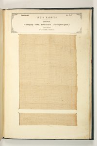 Dungary Cloth，Salem，Madras，来自印度纺织品制造商的收藏，由John Forbes Watson于1866年出版 作者 印度学校