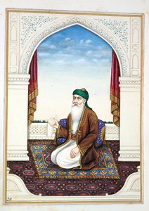 来自旁遮普王国的Fakir Syad Nur-o-Deen，其统治者和酋长，第一卷，由一位身份不明的印度艺术家进行的27次水彩研究，第1840页（纸上写着） 作者 印度学校