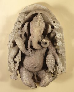 Ganapati，Chandella王朝（砂岩）的图