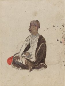 坐着的人的身影 作者 印度学校