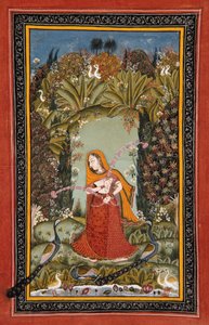 Malkos的Gauri Ragini，1770年（纸上不透明厕所） 作者 印度学校