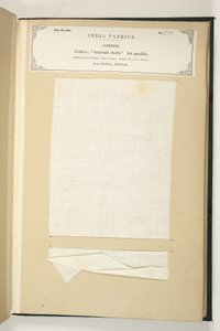 Gurrah Cloth，Patna，Bengal，来自印度纺织品制造商的收藏，作者：John Forbes Watson，1866年出版 作者 印度学校