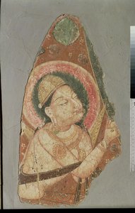 Indra，Balawaste，7-8世纪（壁画） 作者 印度学校