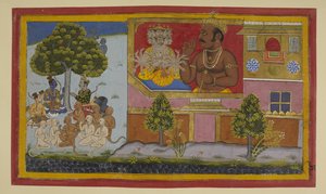 Kumbhakarṇa 夸耀胜利；Rāma 计划对抗他的可怕存在 作者 印度学校