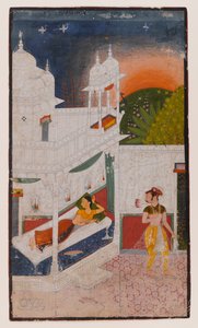 Lalita Ragini，页面来自分散的Ragamala系列，c.1640（纸上不透明的wc） 作者 印度学校