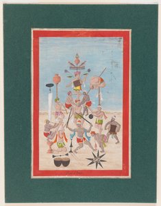 微缩画，c.1810（纸上wc） 作者 印度学校