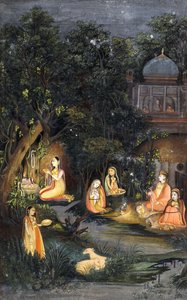 夜间崇拜与盛宴，约1770年 作者 印度学校