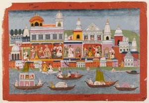 来自Bhagavata Purana系列的页面，c.1775-1800（纸上的wc） 作者 印度学校
