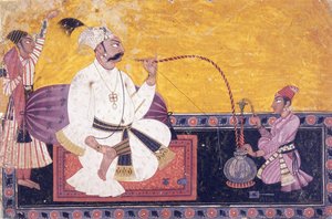 Basohli的Raja Kirpal Pal肖像，c。 1690年至1700年 作者 印度学校