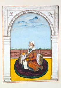 Rajah Dina Nath-Bahadur，来自旁遮普王国，其统治者和酋长，第一卷，由一位身份不明的印度艺术家进行的27次水彩研究，1840年（纸上写着） 作者 印度学校
