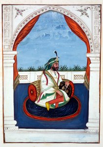 Rajah Lal Singh，来自旁遮普王国，统治者和酋长，第一卷，由一位身份不明的印度艺术家进行的27次水彩研究，第1840页（纸上写着） 作者 印度学校