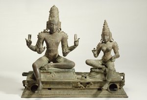 Somaskanda，Chola，泰米尔纳德邦（古铜色） 作者 印度学校