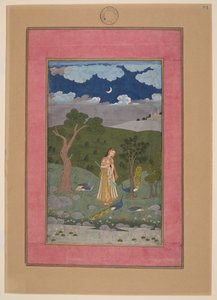 Sorath Ragini，印度海得拉巴，约 1760 年；Johnson 相册 37，第 24 号（纸面墨水、色彩和金色）。 作者 印度学校