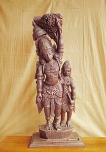 Sri Rama和Hanuman（木头）